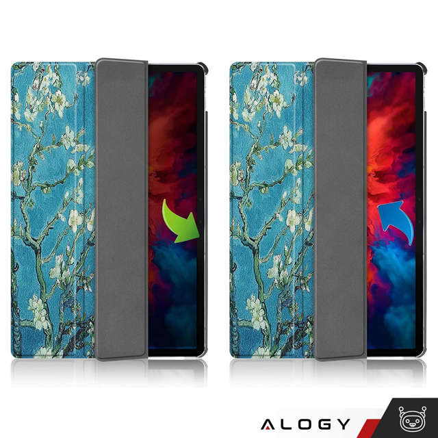 Alogy Etui ochronne Book Cover obudowa do Lenovo Tab P11 2gen 11.5" TB350FU TB350XU Kwitnący Migdałowiec