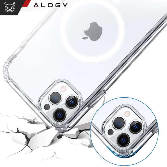 Alogy Etui ochronne na telefon MagSafe Clear Case do Apple iPhone 11 Pro Max Przezroczyste