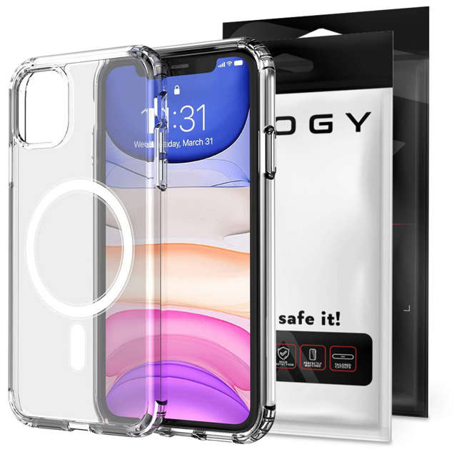 Alogy Etui ochronne na telefon MagSafe Clear Case do Apple iPhone 11 Przezroczyste