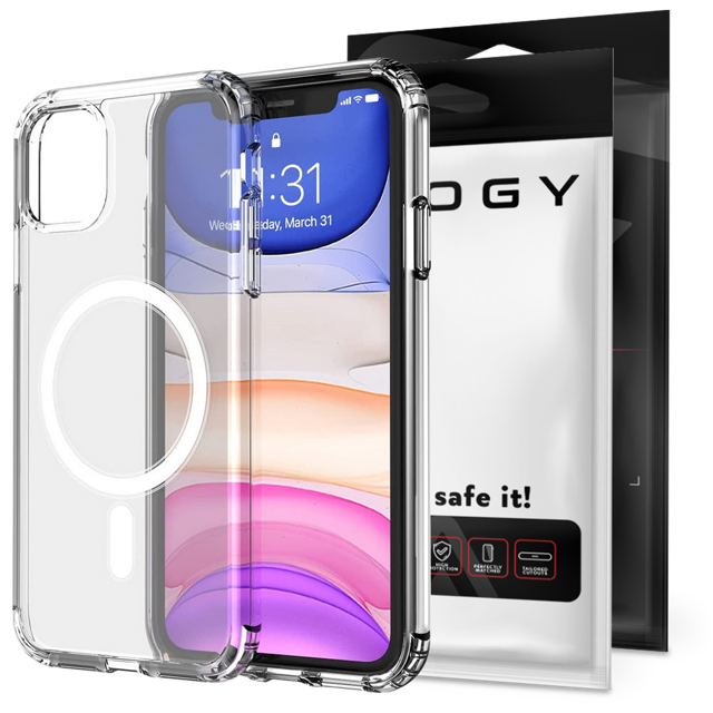 Alogy Etui ochronne na telefon MagSafe Clear Case do Apple iPhone 11 Przezroczyste