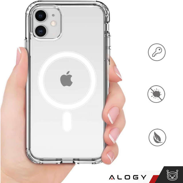 Alogy Etui ochronne na telefon MagSafe Clear Case do Apple iPhone 11 Przezroczyste