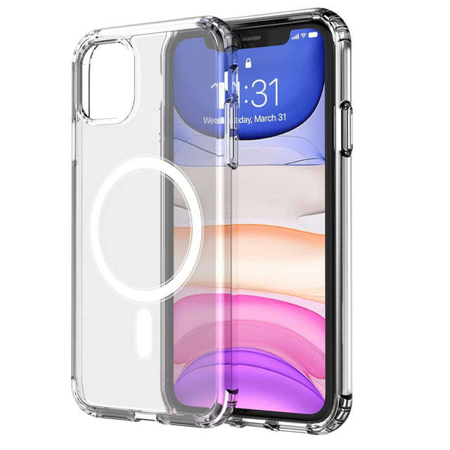 Alogy Etui ochronne na telefon MagSafe Clear Case do Apple iPhone 11 Przezroczyste