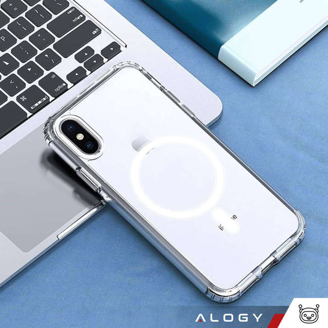 Alogy Etui ochronne na telefon MagSafe Clear Case do Apple iPhone X / XS Przezroczyste