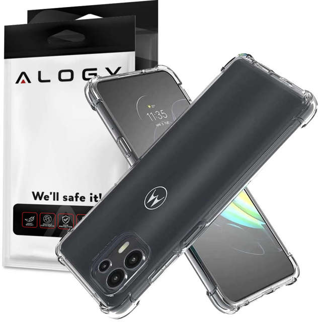 Alogy Etui pancerne ShockProof do Motorola Moto G50 5G Saipan Przezroczyste