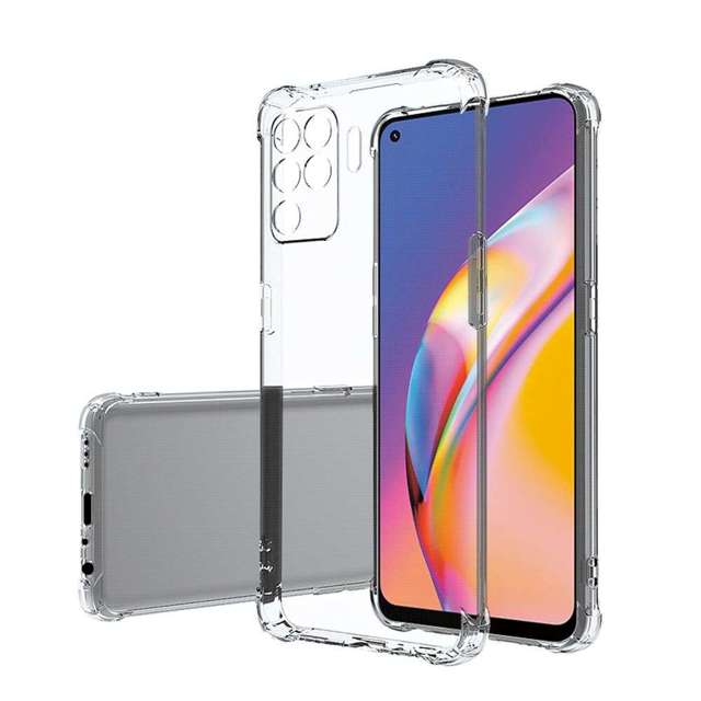 Alogy Etui pancerne ShockProof do Oppo Reno 5 Lite/ A94 4G/ F19 Pro Przezroczyste