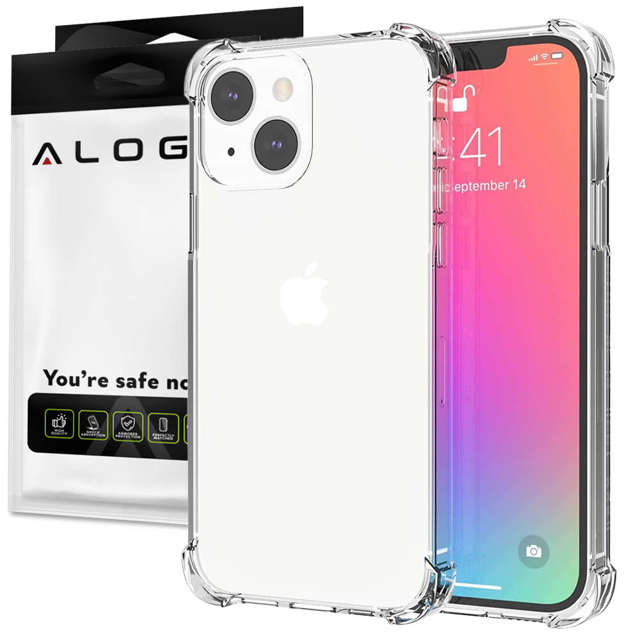 Alogy Etui pancerne na telefon ShockProof do Apple iPhone 14 Przezroczyste