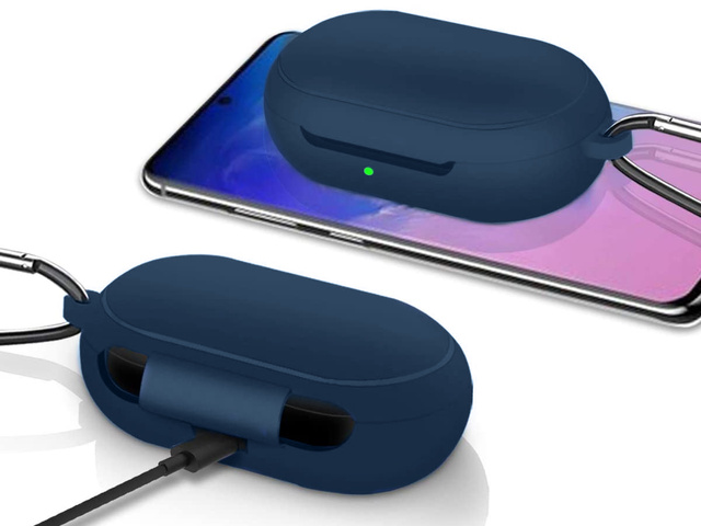 Alogy Etui silikonowe Slim Case do Samsung Galaxy Buds/ Buds Plus Granatowe