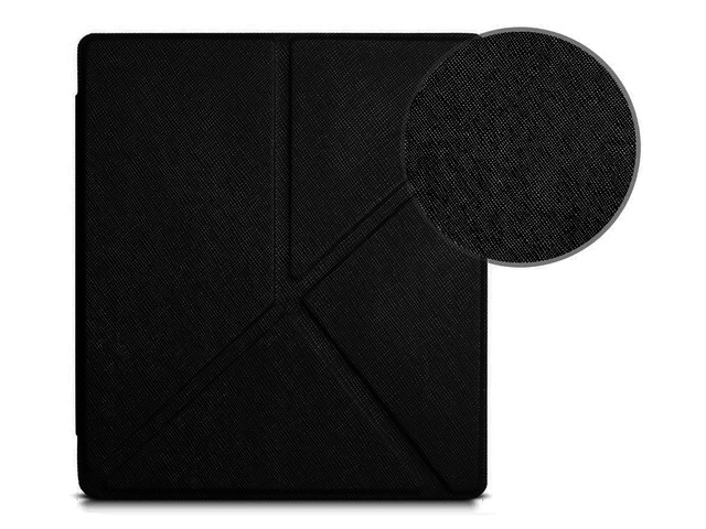 Alogy Etui skórzane obudowa na ebook Origami do Kindle Oasis 2/3 Czarne