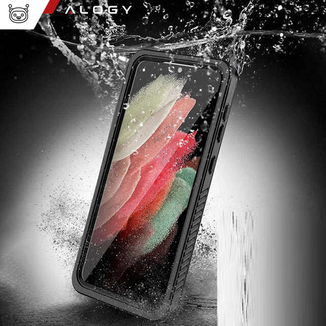 Alogy Etui wodoodporne do Samsung Galaxy A54 360 Pancerne Armor IP68 ze smyczką Czarne