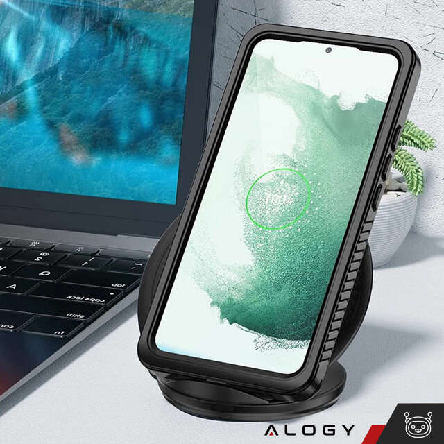 Alogy Etui wodoodporne do Samsung Galaxy A54 360 Pancerne Armor IP68 ze smyczką Czarne