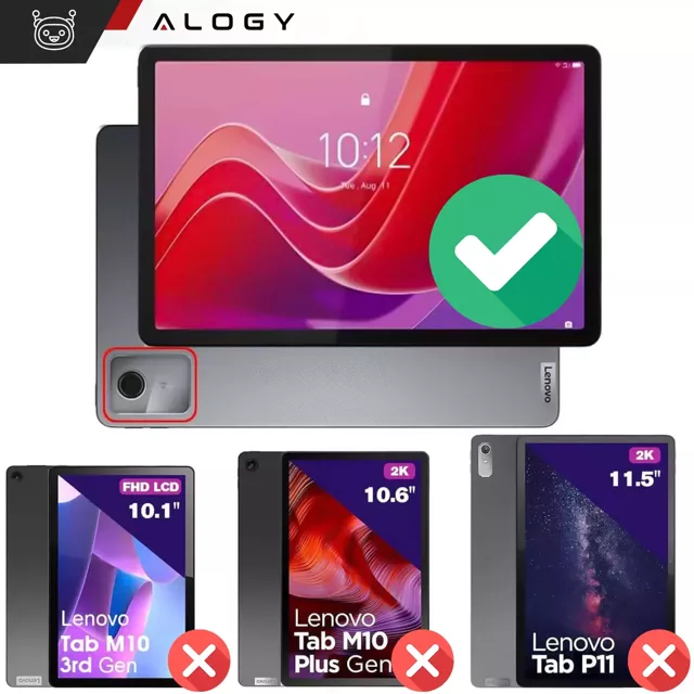 Alogy Etui z klawiaturą do Lenovo Tab M11 10.95" TB330FU / TB330XU klawiatura Bluetooth Różowe