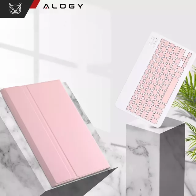 Alogy Etui z klawiaturą do Lenovo Tab M11 10.95" TB330FU / TB330XU klawiatura Bluetooth Różowe