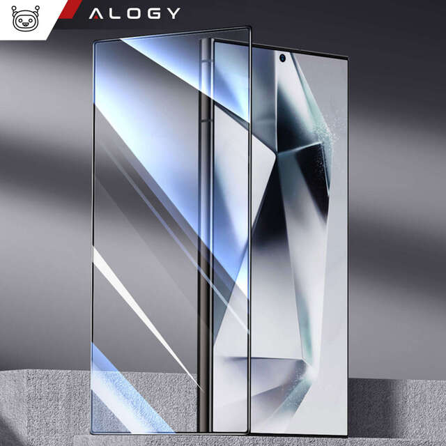 Alogy Glass z lampą UV Glue 2x Szkło hartowane do Samsung Galaxy S24 Ultra na ekran [2szt]