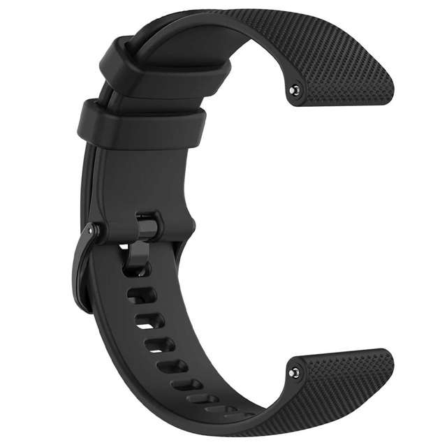 Alogy Gumowy Uniwersalny pasek sportowy Strap do smartwatcha zegarka 18mm Czarny