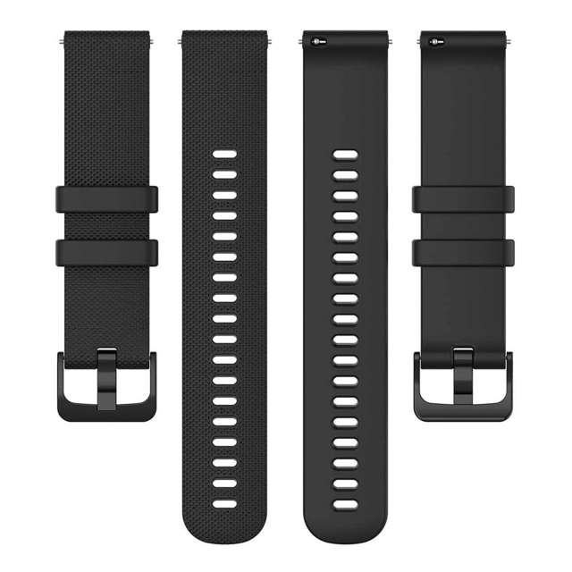 Alogy Gumowy Uniwersalny pasek sportowy Strap do smartwatcha zegarka 18mm Czarny