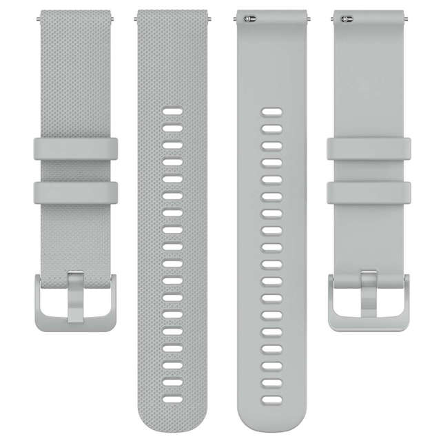 Alogy Gumowy Uniwersalny pasek sportowy Strap do smartwatcha zegarka 18mm Szary