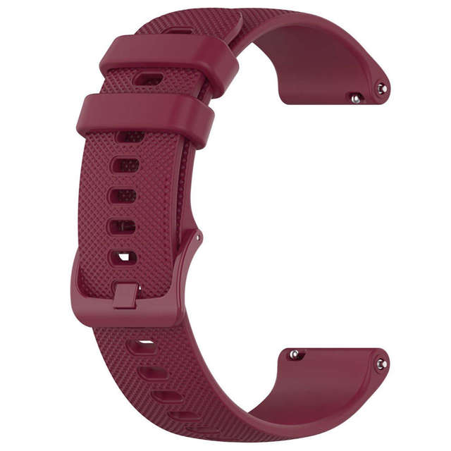 Alogy Gumowy Uniwersalny pasek sportowy Strap do smartwatcha zegarka 18mm bordowy