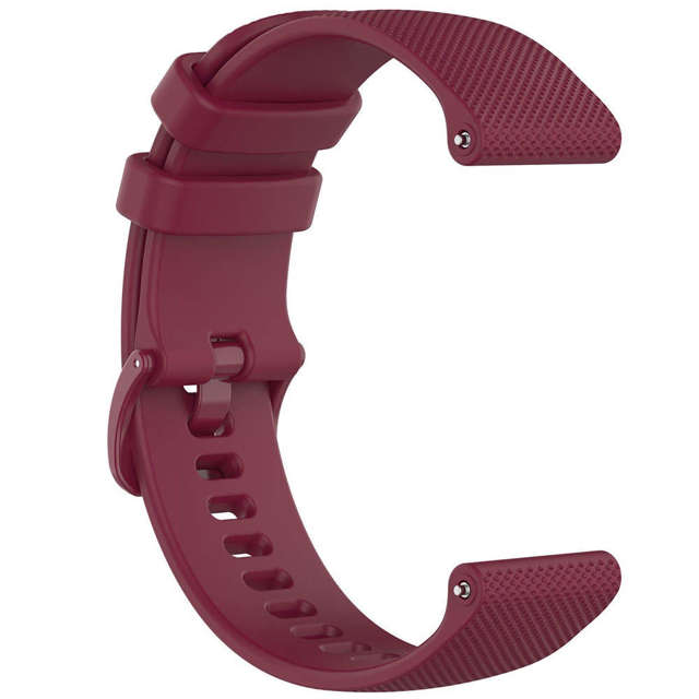 Alogy Gumowy Uniwersalny pasek sportowy Strap do smartwatcha zegarka 18mm bordowy