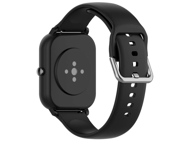 Alogy Gumowy Uniwersalny pasek sportowy soft band do smartwatcha 20mm Czarny