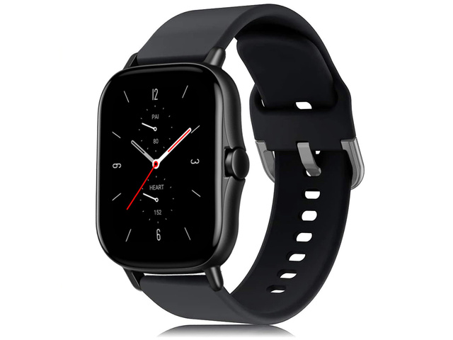 Alogy Gumowy Uniwersalny pasek sportowy soft band do smartwatcha 20mm Czarny