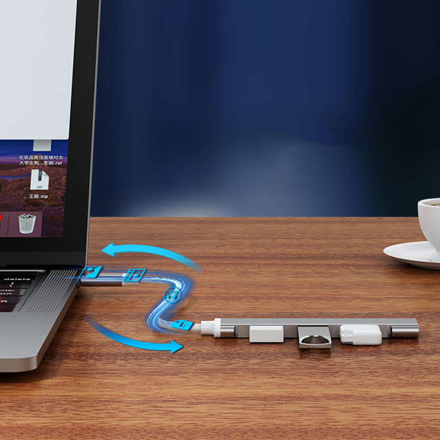 Alogy HUB USB-A na 4 porty USB 3.0 5GB/s Adapter rozdzielnik koncentrator sieciowy