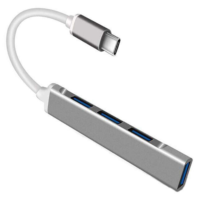 Alogy HUB USB-C na 4 porty USB 3.0 5GB/s Adapter rozdzielnik koncentrator sieciowy