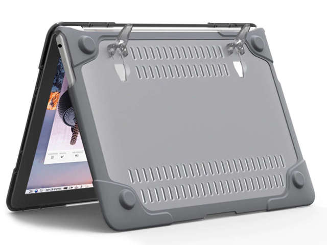 Alogy Hard Case Etui wstrząsoodporne z podstawką do Apple Macbook Air 13 M1