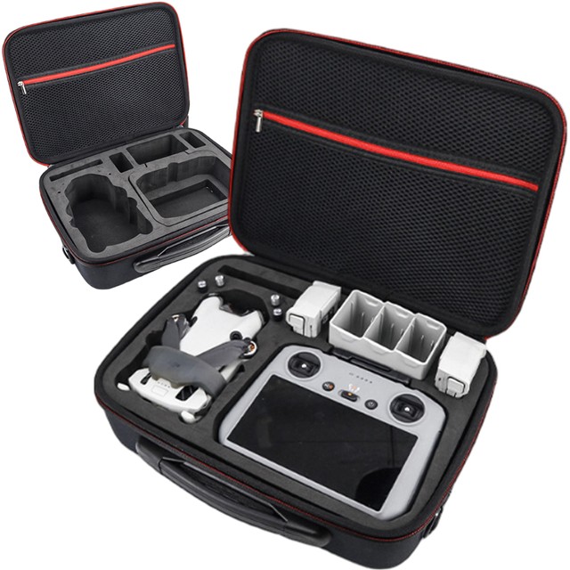 Alogy Hard Case Pokrowiec sztywny kuferek walizka etui do drona DJI Mini 4 Pro / DJI Mini 3 Pro / Mini 3 twarde z paskiem Czarny