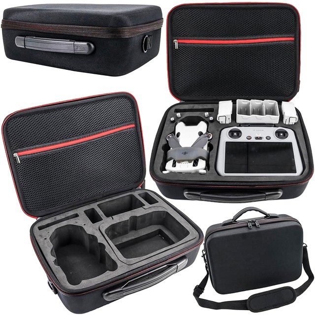 Alogy Hard Case Pokrowiec sztywny kuferek walizka etui do drona DJI Mini 4 Pro / DJI Mini 3 Pro / Mini 3 twarde z paskiem Czarny