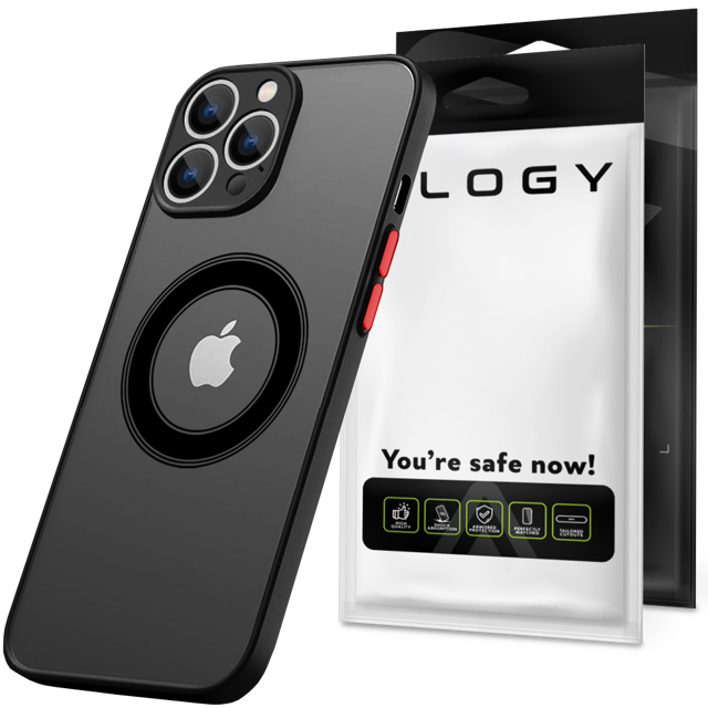 Alogy Hybrid Mag Case do MagSafe Etui do Apple iPhone 13 Pro obudowa z ochroną aparatu Black