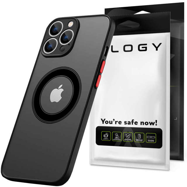 Alogy Hybrid Mag Case do MagSafe Etui do Apple iPhone 14 Pro obudowa z ochroną aparatu Black