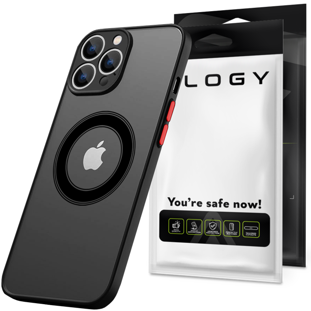 Alogy Hybrid Mag Case do MagSafe Etui do Apple iPhone 14 Pro obudowa z ochroną aparatu Black