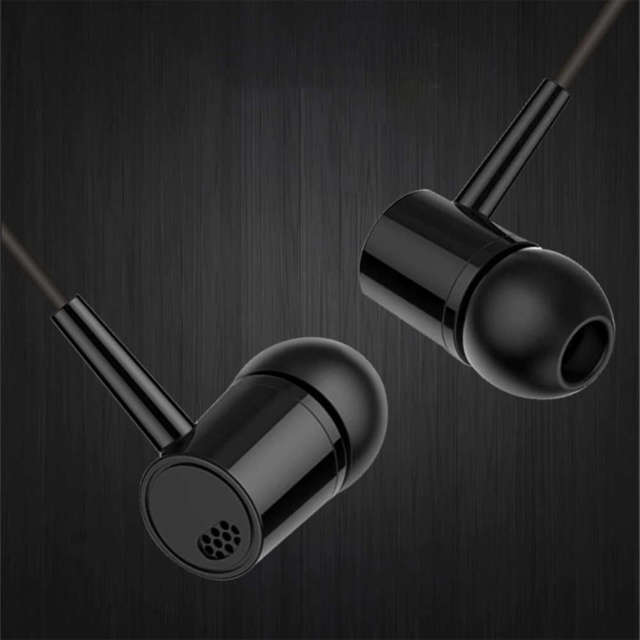 Alogy In-Ear Earphones Stereo Słuchawki przewodowe ze złączem miniJack Czarne