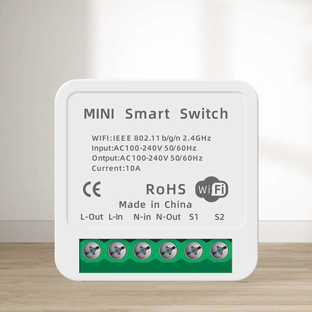 Alogy Inteligentny przełącznik WiFi mini dopuszkowy włącznik inteligentny dom Tuya Smart Life 16A biały