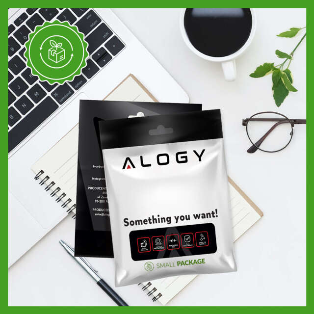 Alogy Kabel USB-C typ C mocny szybki 60W PD 1M do iPhone 15/Pro/Max iPad MacBook nylonowy przewód Biały