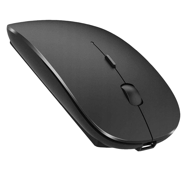 Alogy Komputerowa myszka mysz bezprzewodowa Bluetooth Mouse do laptopa tabletu 2.4GHZ Czarna