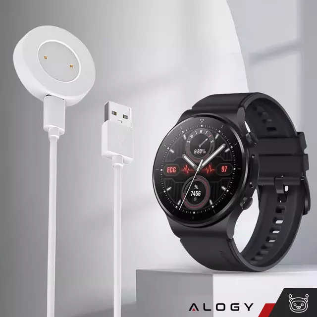 Alogy Ładowarka do zegarka stacja dokująca do Huawei Watch GT / GT2 Biała