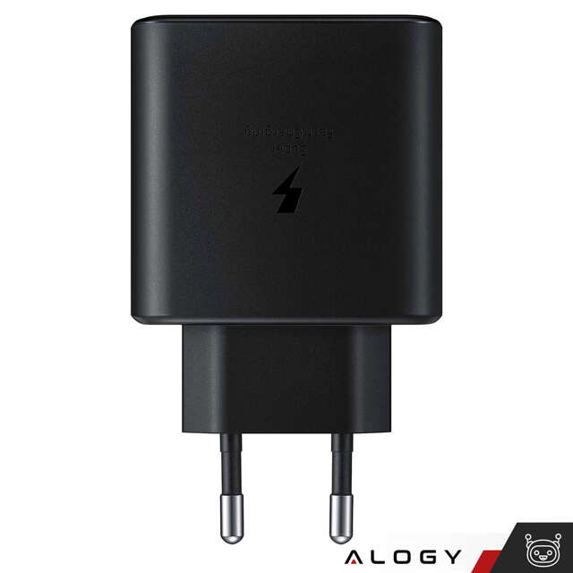 Alogy Ładowarka sieciowa USB-C Premium Wall Charger 25W + Kabel  2x Type-C 100cm do Samsung 