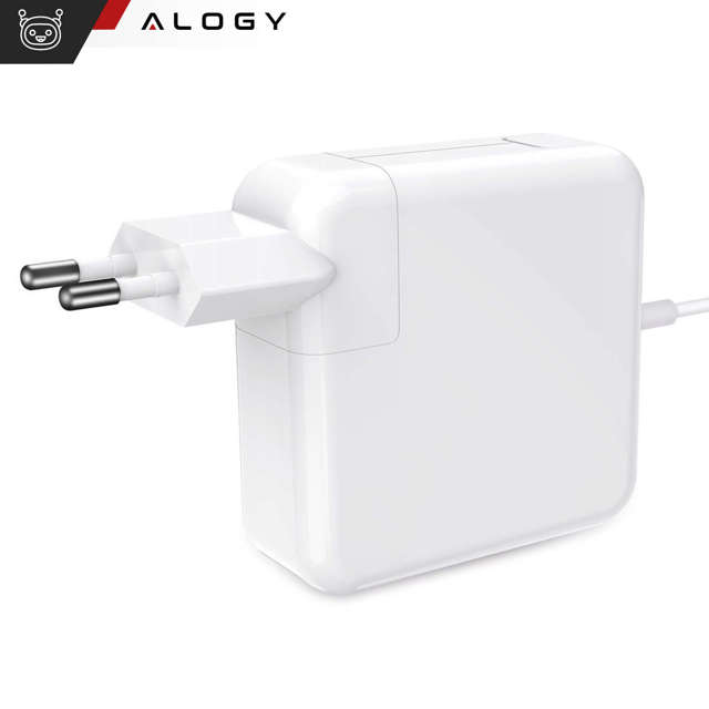 Alogy Ładowarka zasilacz do MacBooka Charger do Apple MacBook MagSafe 2 T-type 45W Biała