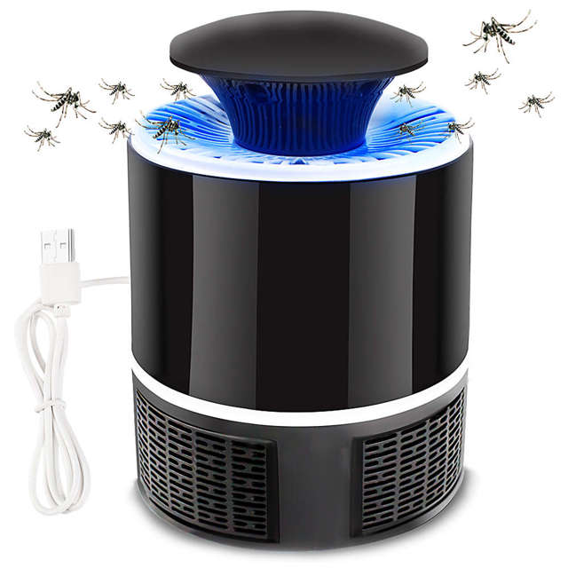 Alogy Lampa owadobójcza UV na owady USB Lightning Mosquito Lamp czarna