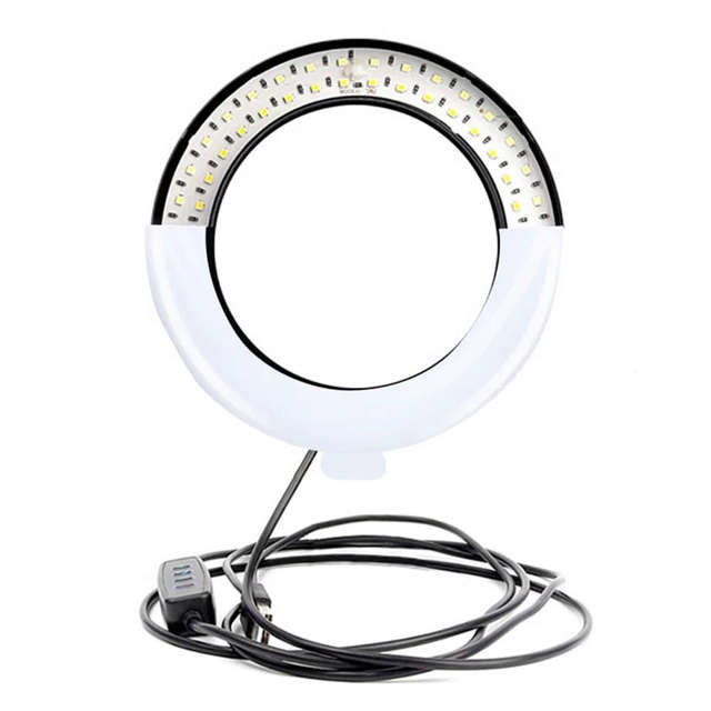 Alogy Lampa pierścieniowa 5w1 LED fotograficzna Ring do makijażu selfie uchwyt Bluetooth statyw klips pilot Czarny