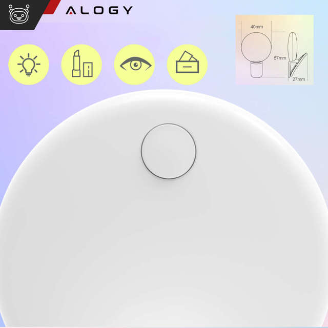 Alogy Lampka LED Mini Selfie Light do nagrywania robienia zdjęć do telefonu z klipsem biała