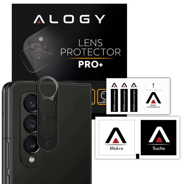 Alogy Lens Protector PRO+ Metalowa osłonka aparatu na obiektyw do Samsung Galaxy Z Fold 4 Czarna