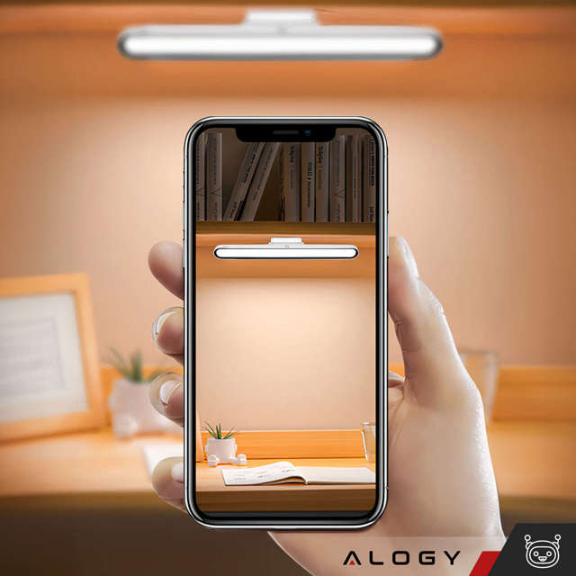 Alogy Magnetic LED Light Lampka listwa magnetyczna podszafkowa do montażu na ścianie biurku do kuchni pokoju pod szafkę Biała