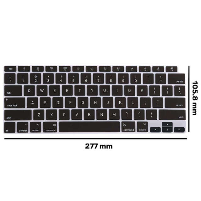 Alogy Nakładka ochronna silikonowa na klawiaturę do Apple Macbook Air 13 A2179/A2337 Czarna