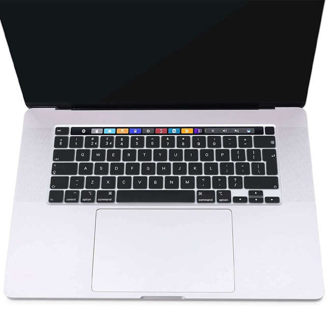 Alogy Nakładka ochronna silikonowa na klawiaturę do Apple Macbook Pro 16/Pro 13 A2141/A2251/A2289/A2338 Czarna