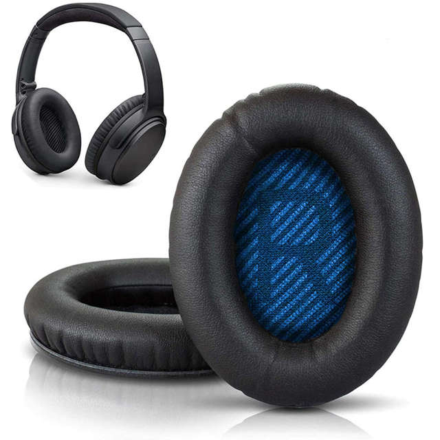 Alogy Nauszniki Gąbki na słuchawki pady do Bose QC35 QC25 QC15 QC2 AE2 Czarne