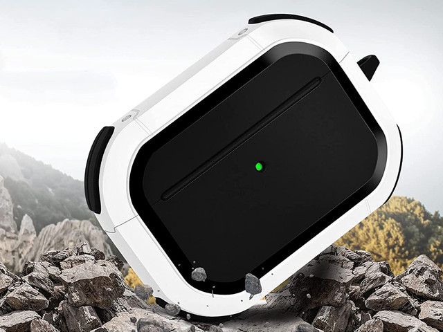 Alogy Pancerne etui na słuchawki 360 Tough Armor do AirPods Pro Czarno-białe