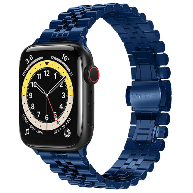 Alogy Pasek do Apple Watch 4/5/6/7/8/SE (38/40/41mm) sportowa opaska do zegarka Sport Strap Czarny