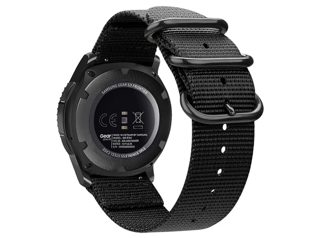 Alogy Pasek do zegarka nylon strap do Huawei Watch GT 2 Pro (22mm) Czarny